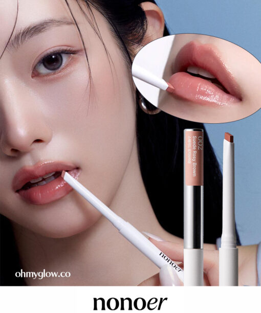 韓國 nonoer Over Detail Lip Pencil 斜面細芯精緻持久唇線筆 - 8色選擇