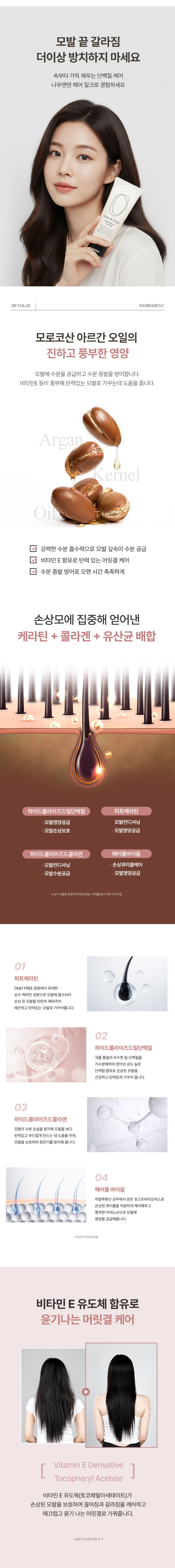 極受損髮而設～韓國 now & than Deep Repair Hair Milk 免沖深層修護髮乳 - 100ml