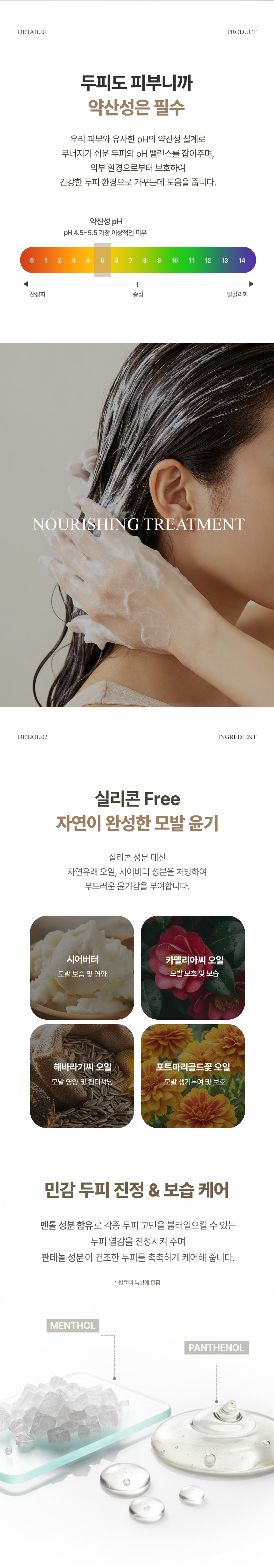 韓國 now & than Nourishing Hair Treatment 全效滋養無矽維E微膠囊護髮素（弱酸性·舒緩頭皮）- 250ml