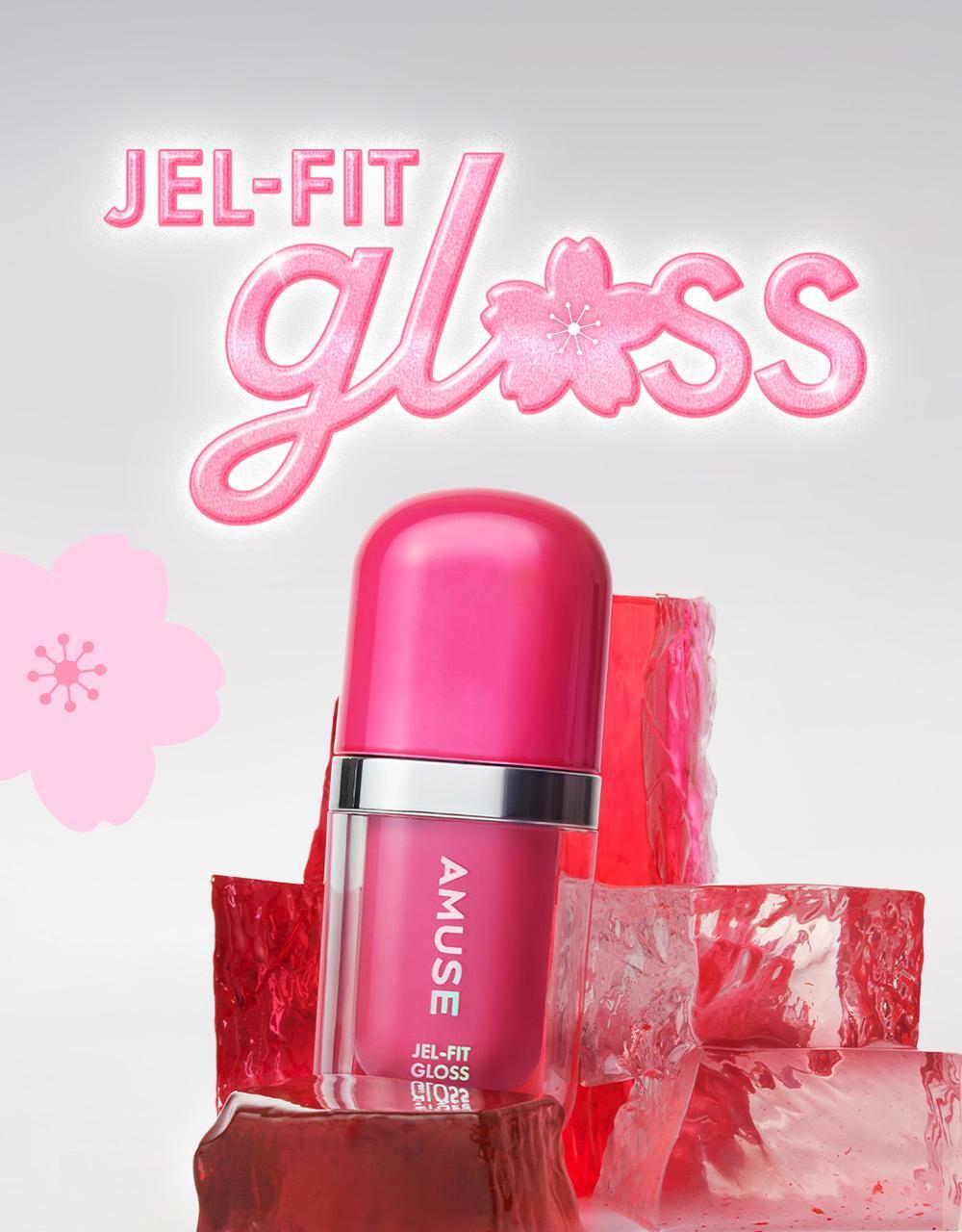 【🌸春日櫻花限定色】員瑛's pick! 韓國 AMUSE Jel-Fit Gloss 豐盈亮澤果凍唇彩 - 7色選擇