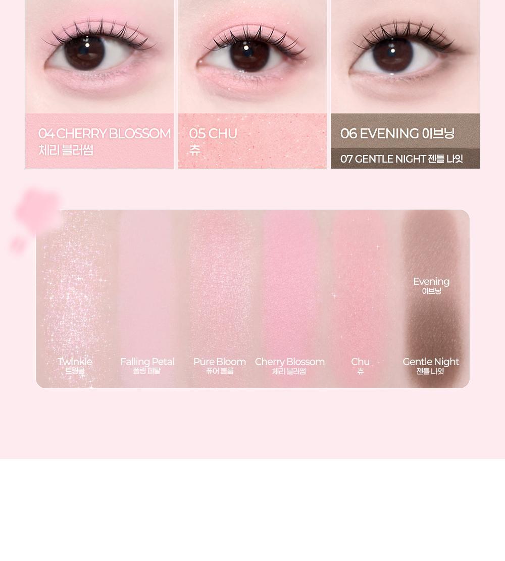 新色Blooming Pink春櫻粉系列入！實用零廢色～GlowPick🏆 韓國 2aN Better Me Eye Palette 6色眼影盤(#01-21) - 18色選擇