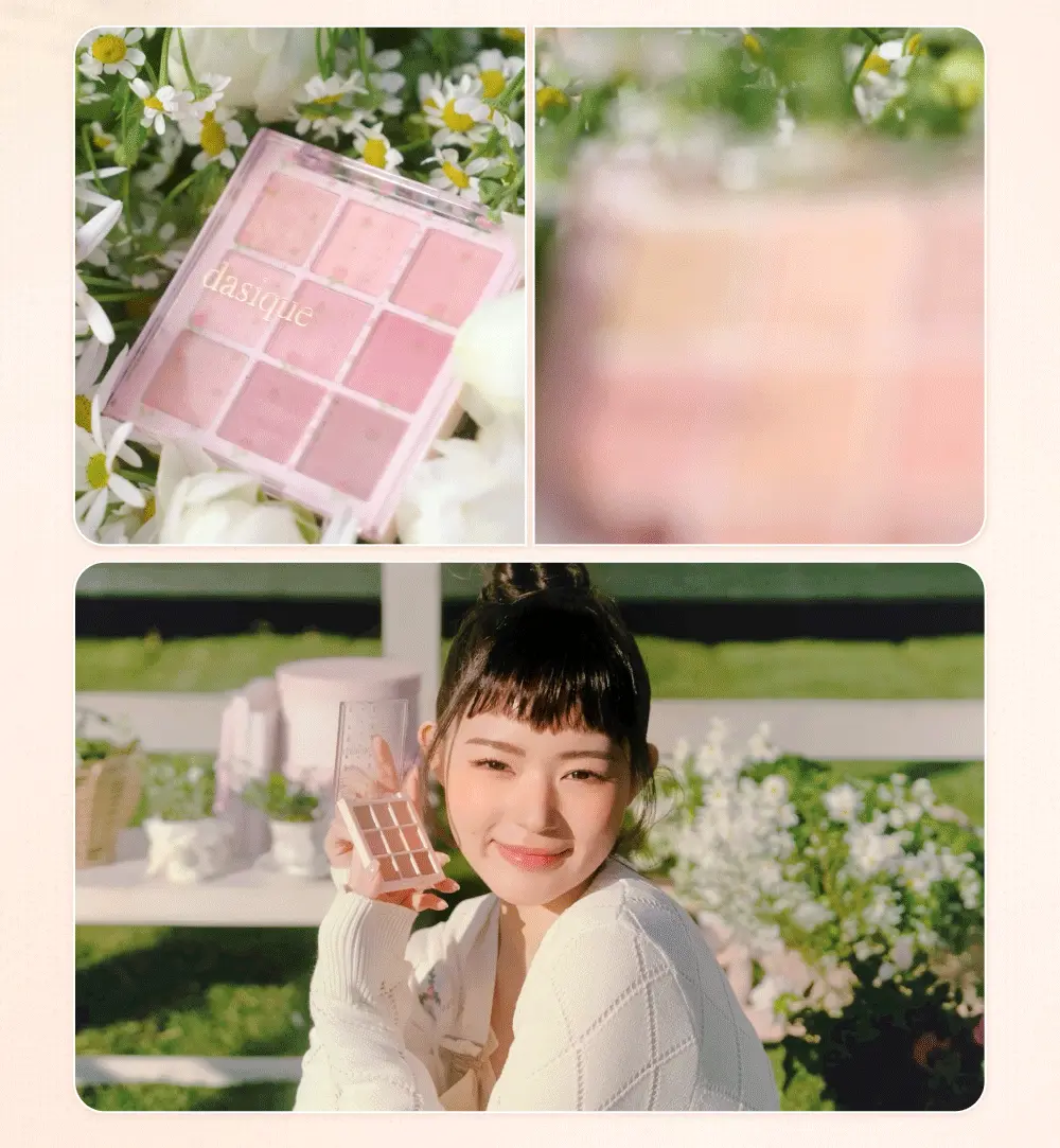 Cottagecore🧡系列~韓國 Dasique Shadow Palette 9色眼影盤(#38 Coral Cottage / #39 Rose Cottage)(正裝 / mini版)- 4款選擇