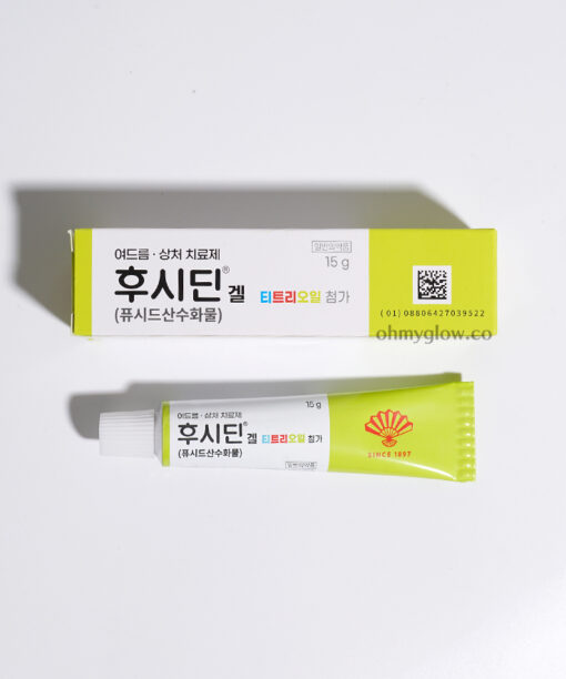 韓國藥房熱賣~Fushidin Gel Tea Tree 夫西地酸茶樹皮炎傷口抗菌防感染凝膠軟膏 - 15g