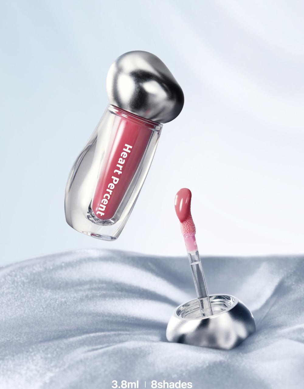 韓國 Heart Percent.Dote On Mood Over Melting Gloss  遇膚即融蜜光豐盈潤唇蜜(#01-08) - 8色選擇
