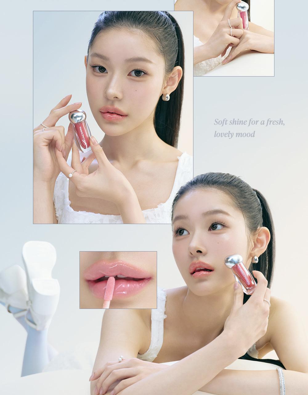 韓國 Heart Percent.Dote On Mood Over Melting Gloss  遇膚即融蜜光豐盈潤唇蜜(#01-08) - 8色選擇