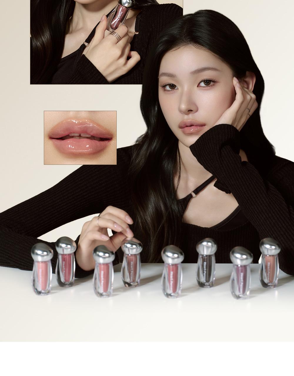 韓國 Heart Percent.Dote On Mood Over Melting Gloss  遇膚即融蜜光豐盈潤唇蜜(#01-08) - 8色選擇