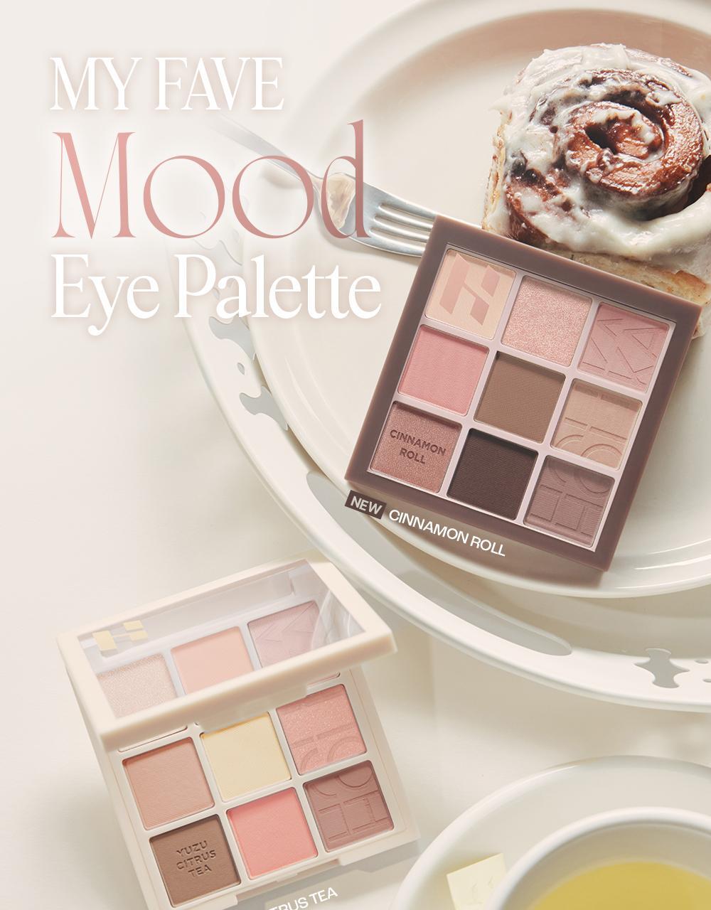 【Olive Young限量Set送單色眼影】新色盤Yuja Citrus Tea & Cinnamon Roll ~ 韓國Holika Holika My Fave Mood Eye Palette 9色眼影盤 - 多色調選擇