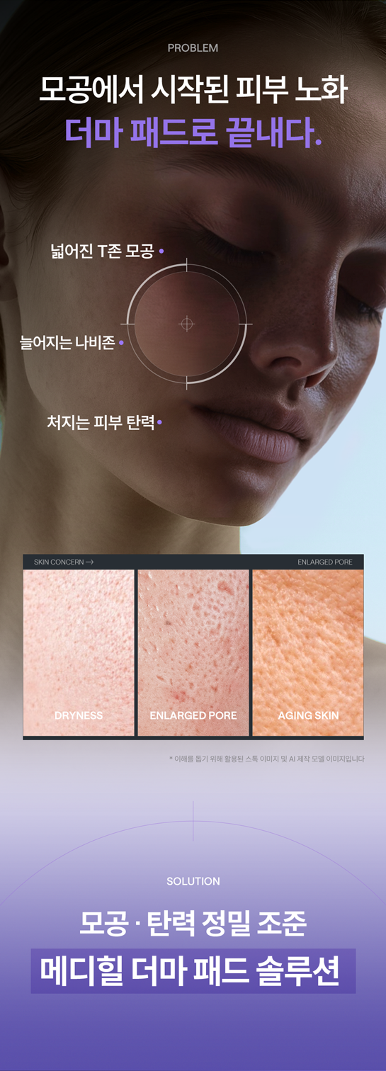 【OY 1+1 SET】韓國 Mediheal PDRN Pore Lifting Toner Pad Double Set 99%高純度玫瑰PDRN 毛孔緊緻提拉彈力爽膚棉片 - 100片裝+送100片補充裝