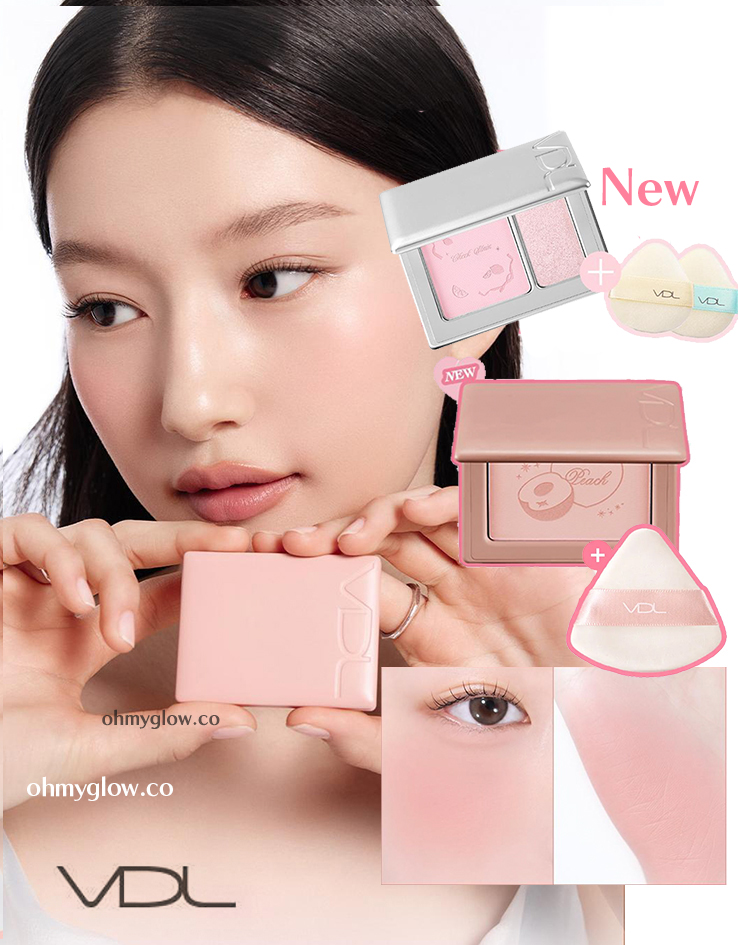 新色!【🍑Olive Young限量SET 】韓國大熱~VDL Cheek Stain Blusher / Blusher Duo VDL 隱沒毛孔胭脂盤/胭脂高光2合1盤+(送雙頭掃 / 粉撲) - 多色選擇 新色!【🍑Olive Young限量SET 】韓國大熱~VDL Cheek Stain Blusher / Blusher Duo VDL 隱沒毛孔胭脂盤/胭脂高光2合1盤+(送雙頭掃 / 粉撲) - 多色選擇
