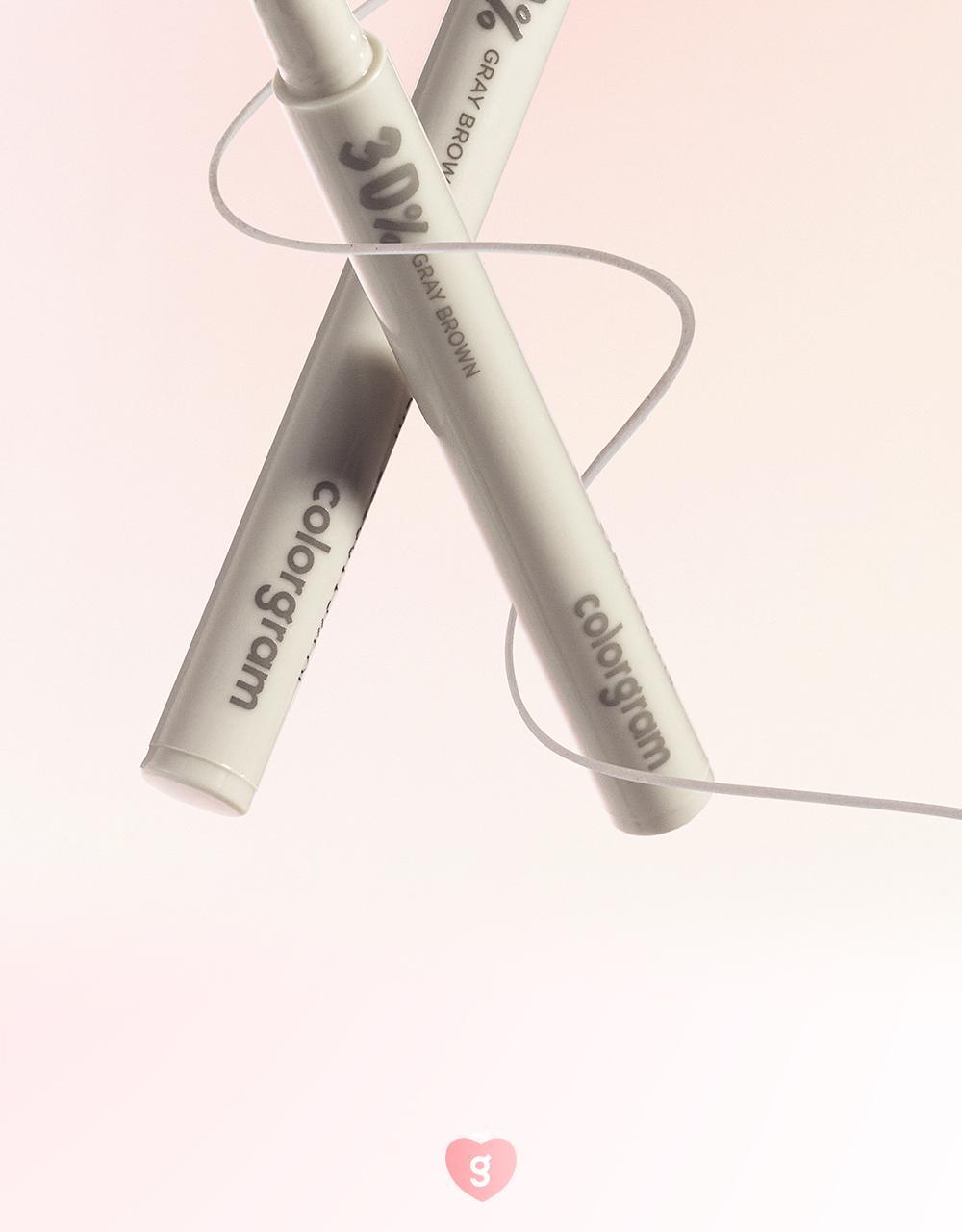 新灰棕色入！GlowPick🏆 韓國 Colorgram Shade Re-forming Brush Liner 多功能眼下卧蠶陰影液筆(#01-12) - 12色選擇