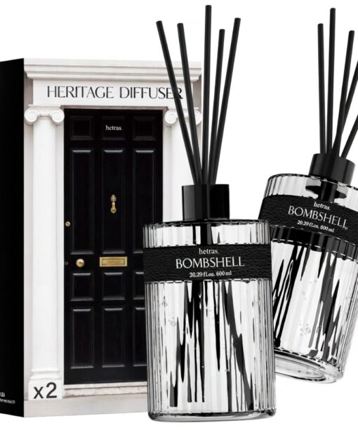 大容量香水擴香～韓國 hetras Heritage Perfume Diffuser 2P Set Heritage系列 西班牙進口香料高端香水擴香瓶(一套2瓶600ml x 2) - 6款香味選擇