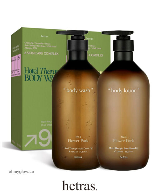 韓國 Hetras Hotel Therapy Body Care Set 飯店級香氛沐浴露＋身體乳優惠套組 1,013ml x2 - 7款香氣選擇
