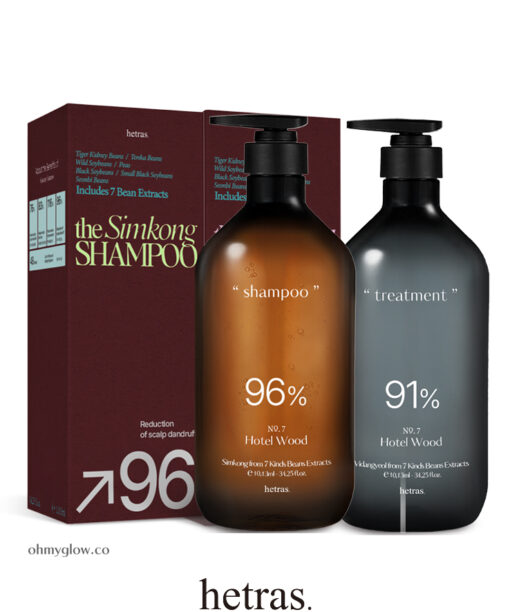 韓國 hetras Perfume Treatment + Shampoo Set 天然植物蛋白豆萃香氛洗髮＋護髮乳優惠組合 1013ml x 2 - 6款選擇