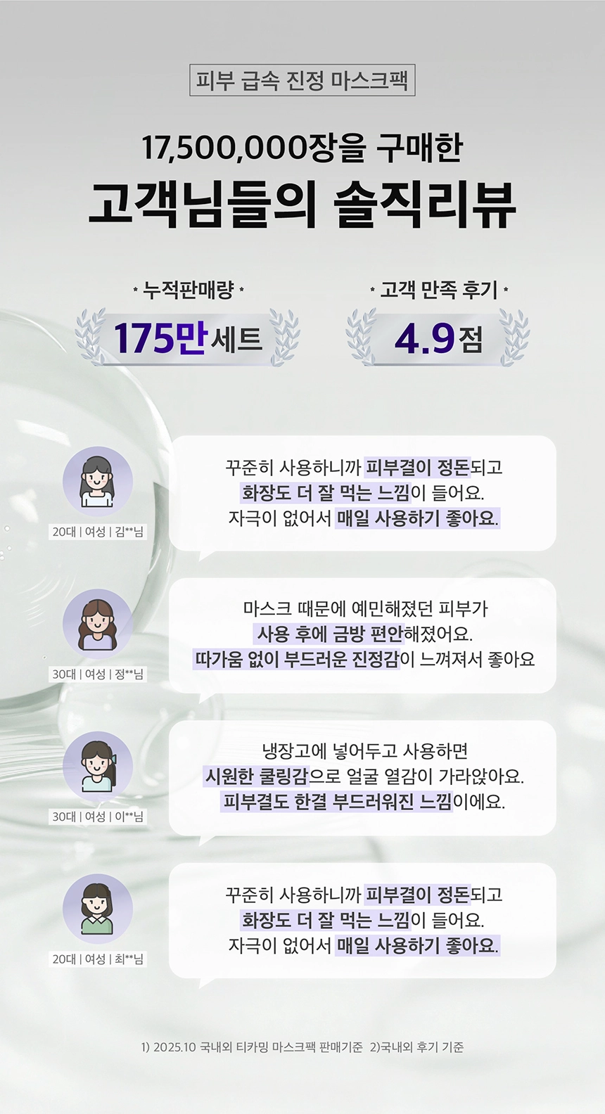 最新升級~韓國 Natural Clear Base T Calming Soothing Mask Pack Double X 有機茶樹積雪草速效舒緩鎮靜面膜 10片裝