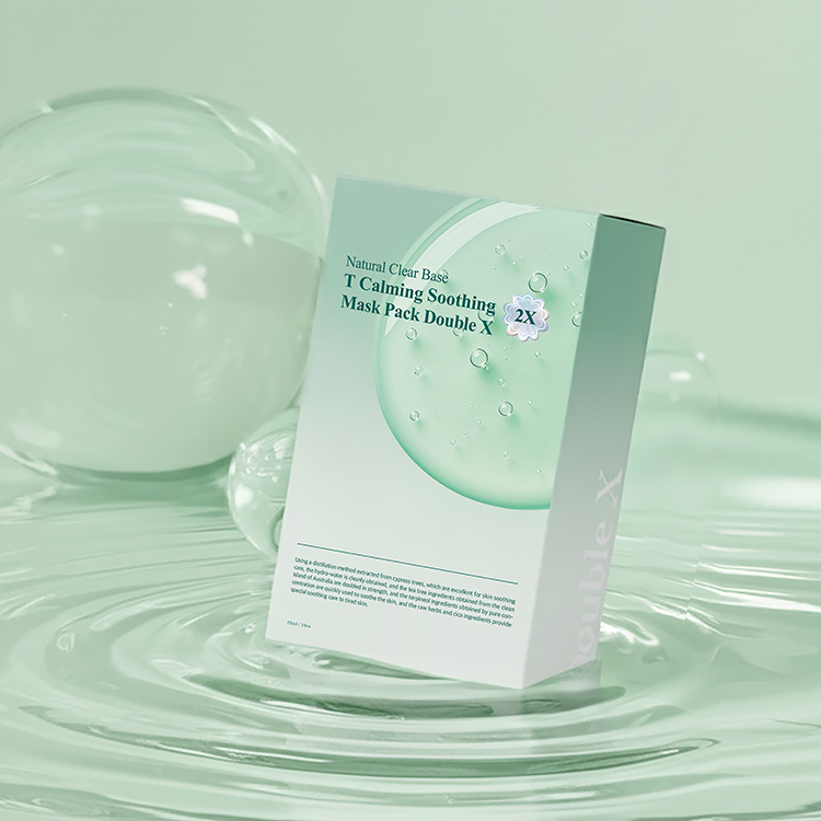 最新升級~韓國 Natural Clear Base T Calming Soothing Mask Pack Double X 有機茶樹積雪草速效舒緩鎮靜面膜 10片裝 最新升級~韓國 Natural Clear Base T Calming Soothing Mask Pack Double X 有機茶樹積雪草速效舒緩鎮靜面膜 10片裝