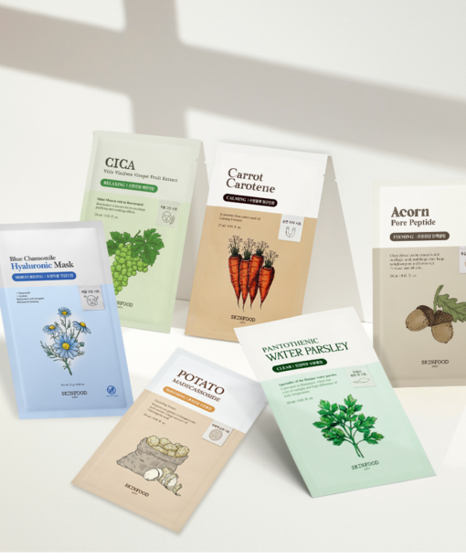 獲奬無數 GlowPick 🏆~韓國 Skinfood Mask (Carrot/Water Parsley/Propolis/Acorn/Potato/Blue Chamomile/Shine Muscat ) 皇牌面膜(胡蘿蔔/水芹菜/皇室黑蜂膠/ 橡果/馬鈴薯/藍洋甘菊/香印青提) - 多款選擇