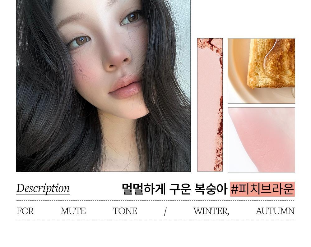 【🍑Olive Young限量SET 】韓國大熱~VDL Cheek Stain Blusher / Blusher Duo VDL 隱沒毛孔胭脂盤/胭脂高光2合1盤+(送雙頭掃 / 粉撲) - 多色選擇