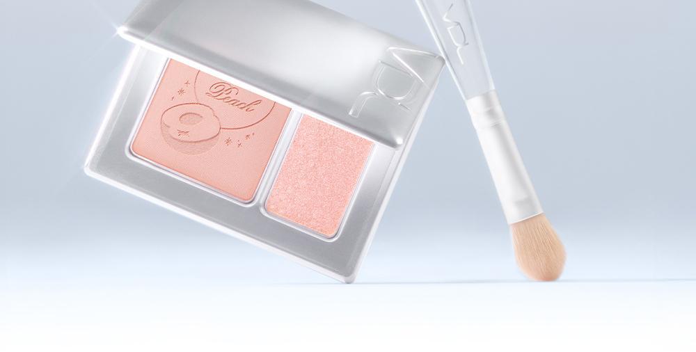 【🍑Olive Young限量SET 】韓國大熱~VDL Cheek Stain Blusher / Blusher Duo VDL 隱沒毛孔胭脂盤/胭脂高光2合1盤+(送雙頭掃 / 粉撲) - 多色選擇