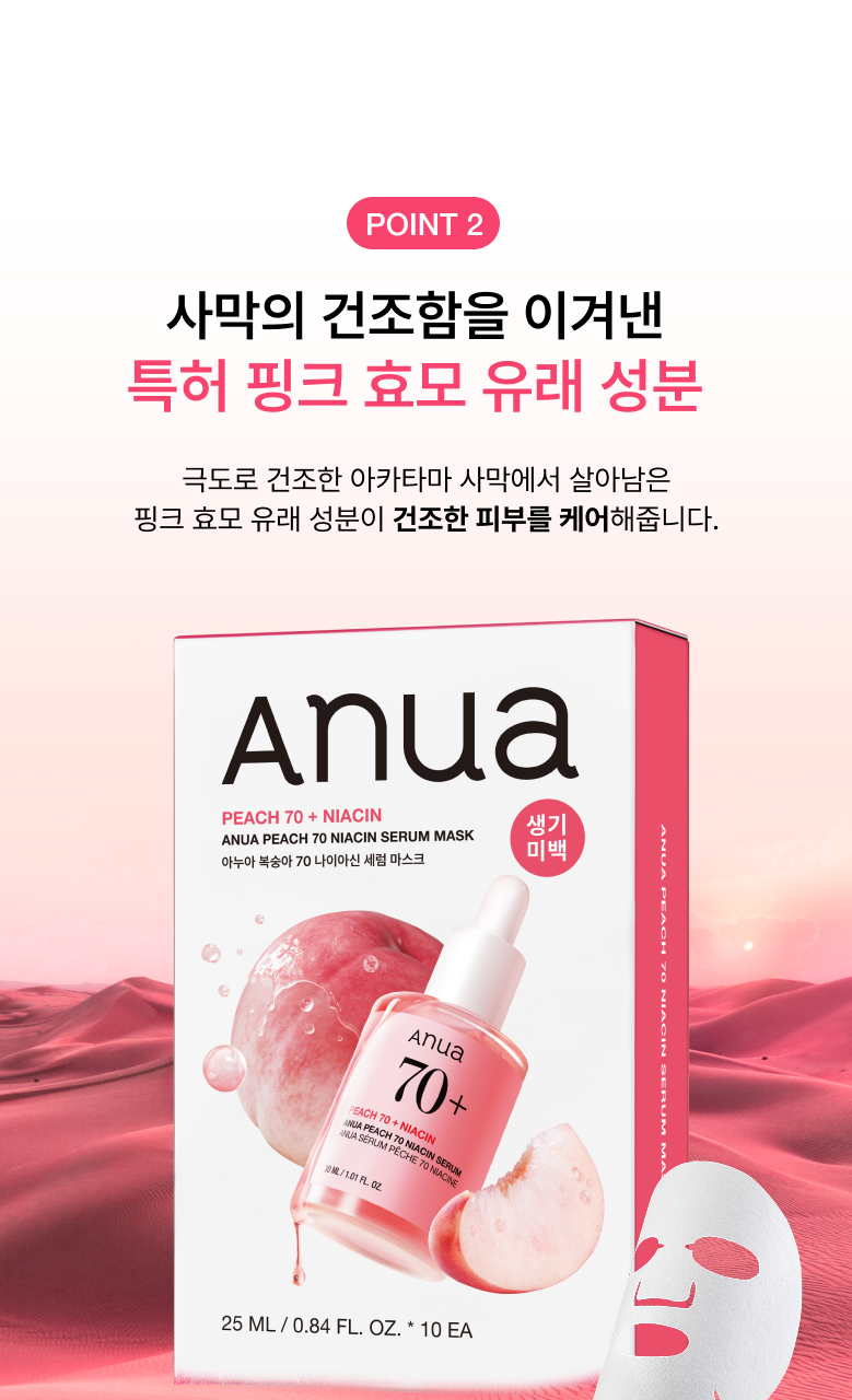 【優惠5+1 Set 5送1片】韓國 Anua Peach 70 Niacin Serum Mask 🍑保濕提亮美肌活力桃花精華面膜