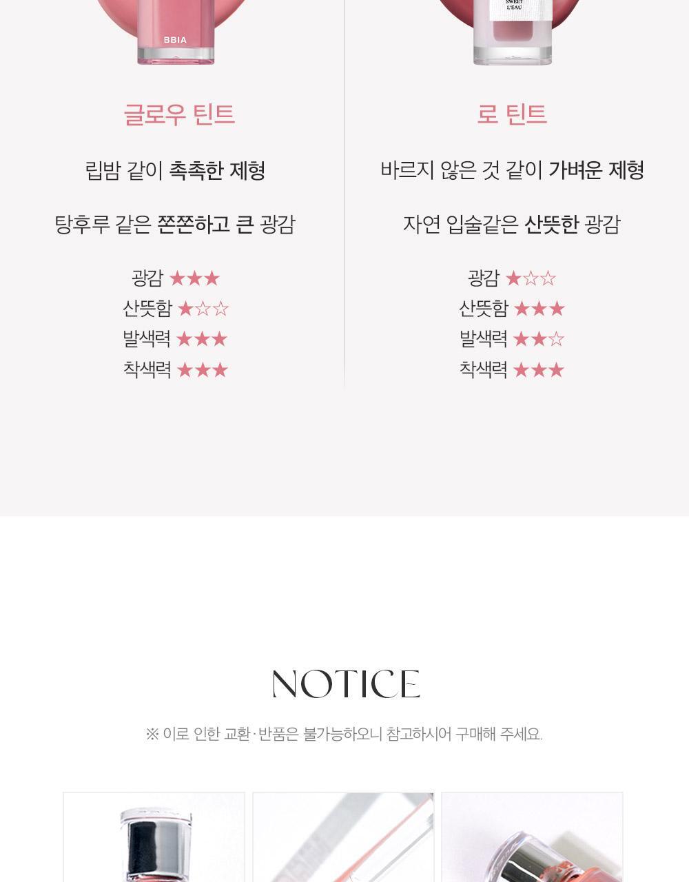 韓國BBIA LEAU TINT MINI 迷你水感亮澤唇釉(#01-09) - 9色選擇