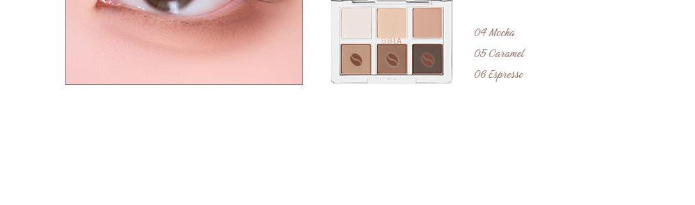 【可愛💕迷你版】韓國BBIA Ready To Wear Eye Palette - Mini 10 Custom Coffee ☕迷你咖啡系實用6色霧面眼影盤