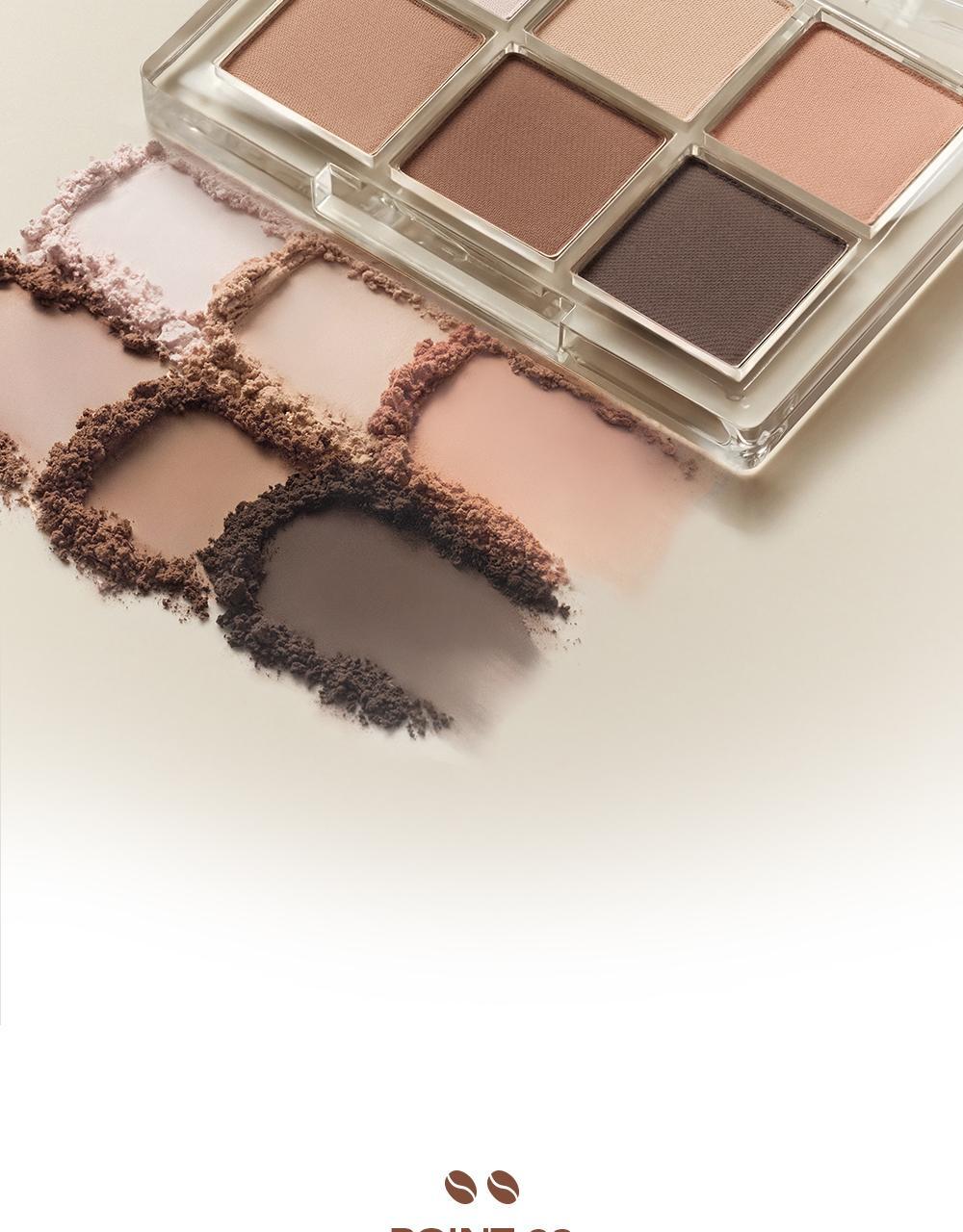 【可愛💕迷你版】韓國BBIA Ready To Wear Eye Palette - Mini 10 Custom Coffee ☕迷你咖啡系實用6色霧面眼影盤