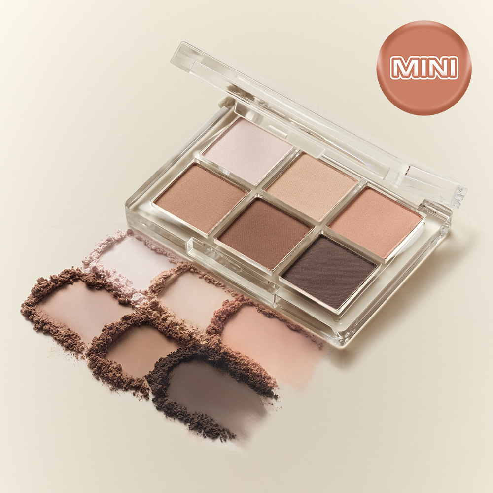 【可愛💕迷你版】韓國BBIA Ready To Wear Eye Palette - Mini 10 Custom Coffee ☕迷你咖啡系實用6色霧面眼影盤
