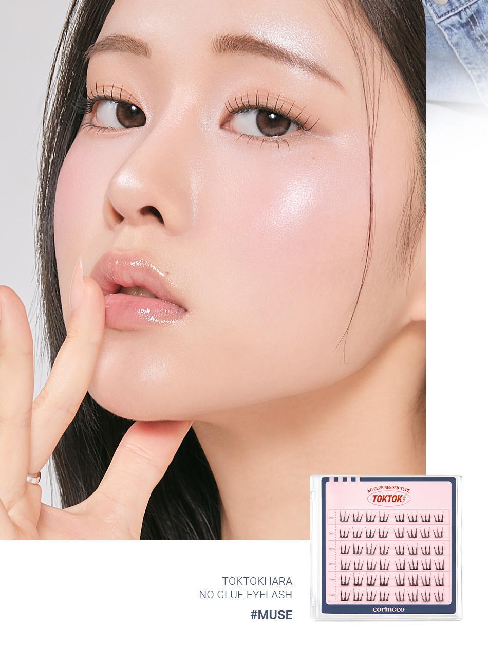 一撕即貼～韓國 OY 熱賣🏆 Coringco TokTok Hara No Glue Eyelash 免膠超薄假睫毛 - 多種款式選擇