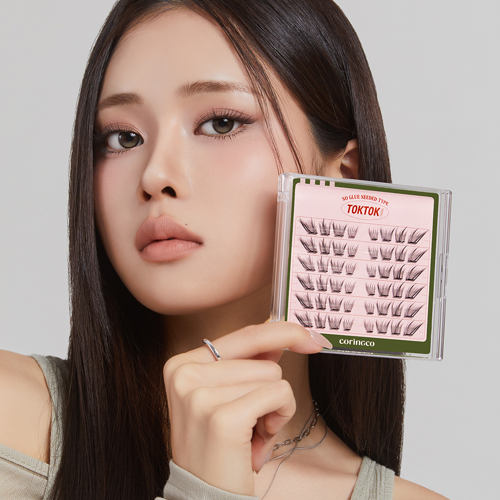 一撕即貼～韓國 OY 熱賣🏆 Coringco TokTok Hara No Glue Eyelash 免膠超薄假睫毛 - 多種款式選擇