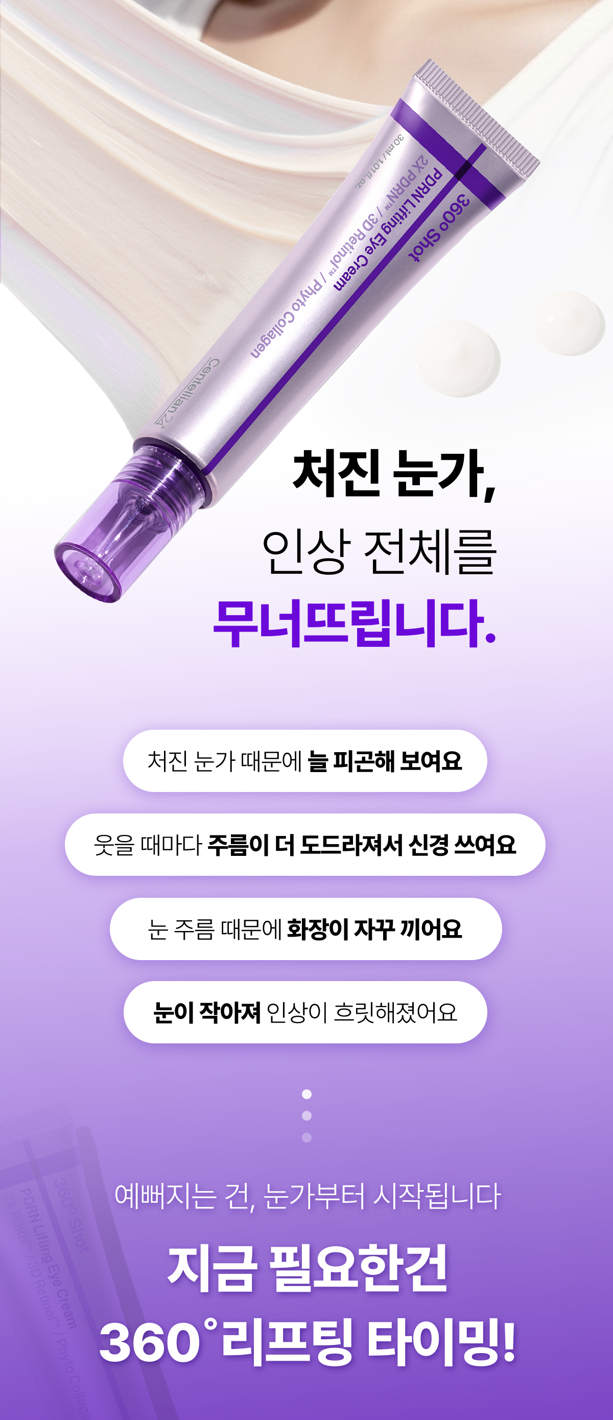 告別眼下垂～韓國 東國製藥出品 Centellian24 360° Shot PDRN lifting Eye Cream  全方位眼周拉提淡眼紋緊緻2X PDRN眼霜 - 30ml