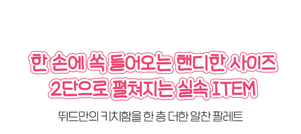 一盤搞掂全妝！雙層綜合盤～韓國 etude My Petite Palette 精巧口袋盤兩層式眼影X胭脂X高光打亮多合1妝容綜合盤(#01-05) - 5色選擇