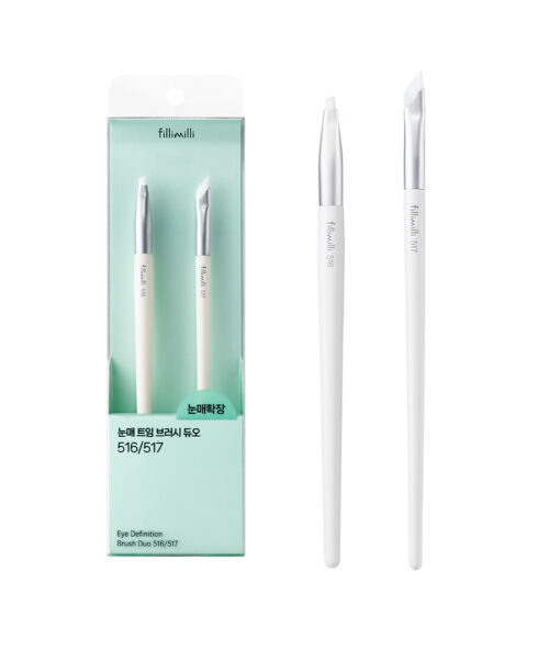 開眼卧蠶掃SET～韓國 Fillimilli Eye Definition Brush Duo #516 + 517 開眼頭眼下暈染臥蠶細節眼妝掃具套裝 - 一套2支