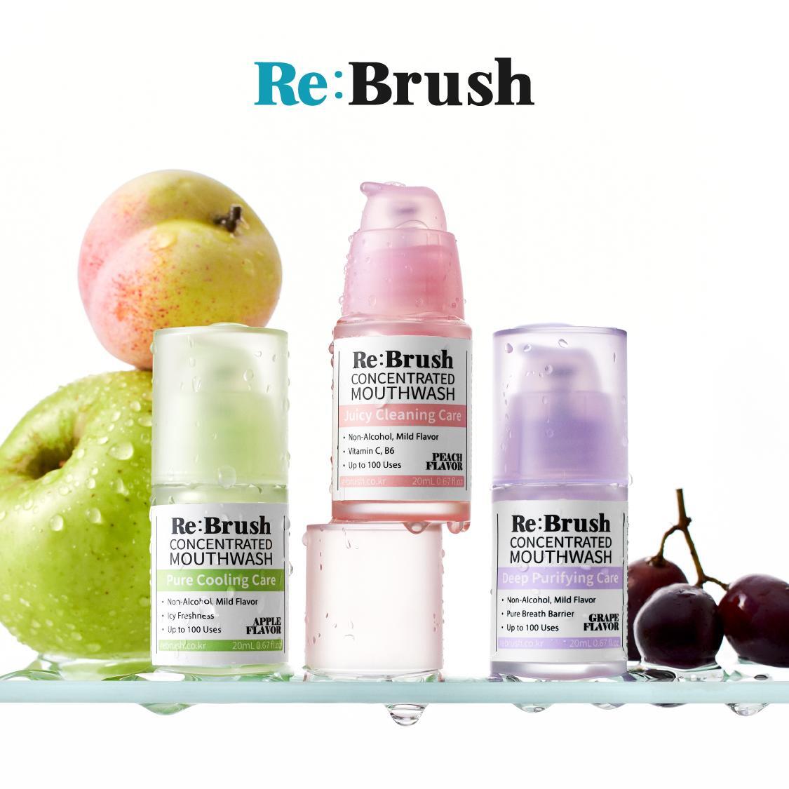 \ LeoJ 共同開發 可用100次/ 韓國 Rebrush Fruit Juice Concentrated Mouthwash 專利100倍濃縮果汁消口氣殺菌漱口液 - 3種口味選擇
