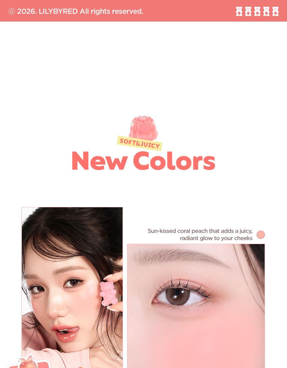 最新#17,18色入送迷你胭脂液！修飾黑眼圈～GlowPick 🏆~ 韓國 Lilybyred Luv Beam Cheek Balm 皇牌心心胭脂膏(#01-18) - 多色選擇