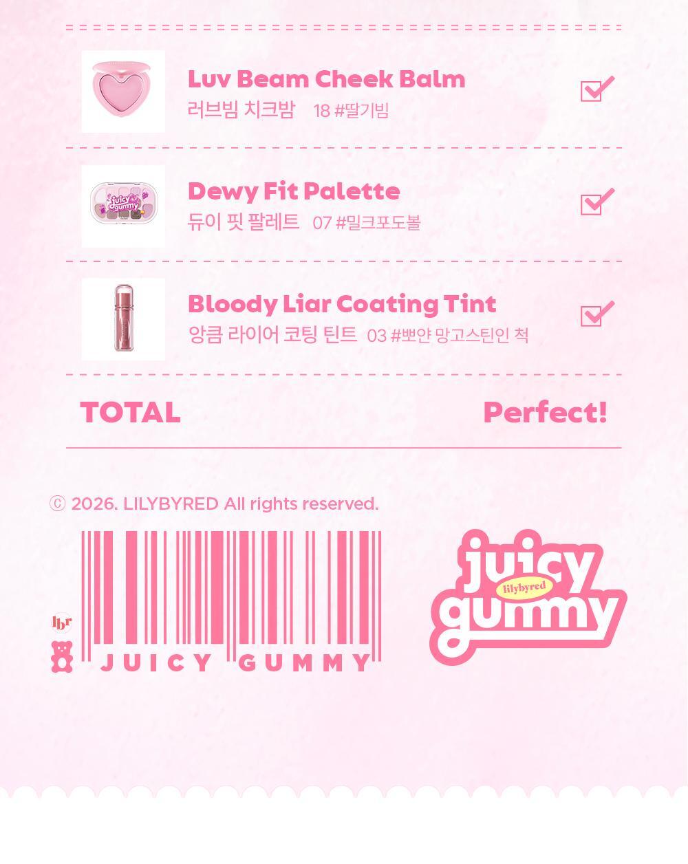 最新#17,18色入送迷你胭脂液！修飾黑眼圈～GlowPick 🏆~ 韓國 Lilybyred Luv Beam Cheek Balm 皇牌心心胭脂膏(#01-18) - 多色選擇