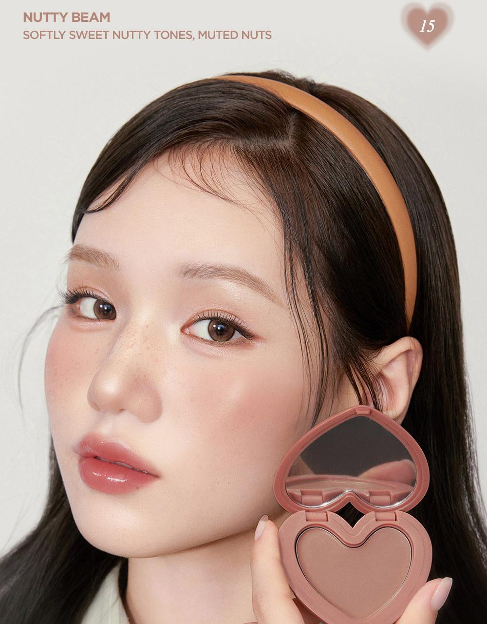 最新#17,18色入送迷你胭脂液！修飾黑眼圈～GlowPick 🏆~ 韓國 Lilybyred Luv Beam Cheek Balm 皇牌心心胭脂膏(#01-18) - 多色選擇