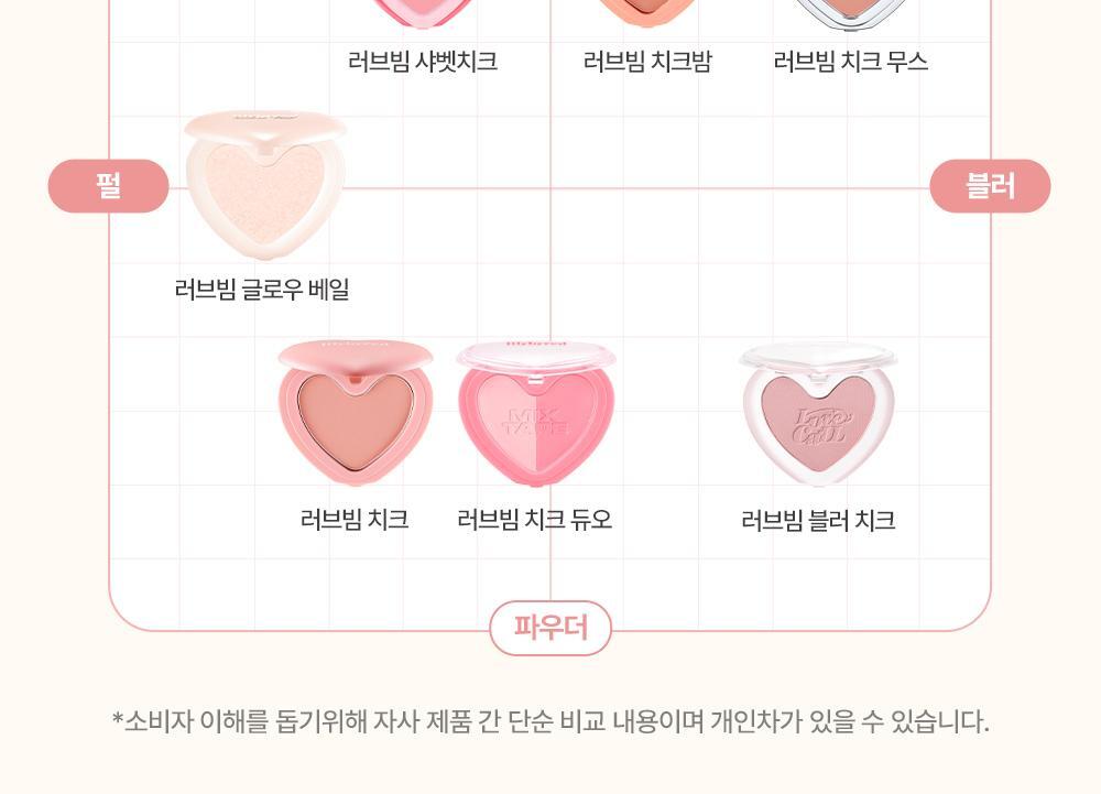 最新#17,18色入送迷你胭脂液！修飾黑眼圈～GlowPick 🏆~ 韓國 Lilybyred Luv Beam Cheek Balm 皇牌心心胭脂膏(#01-18) - 多色選擇