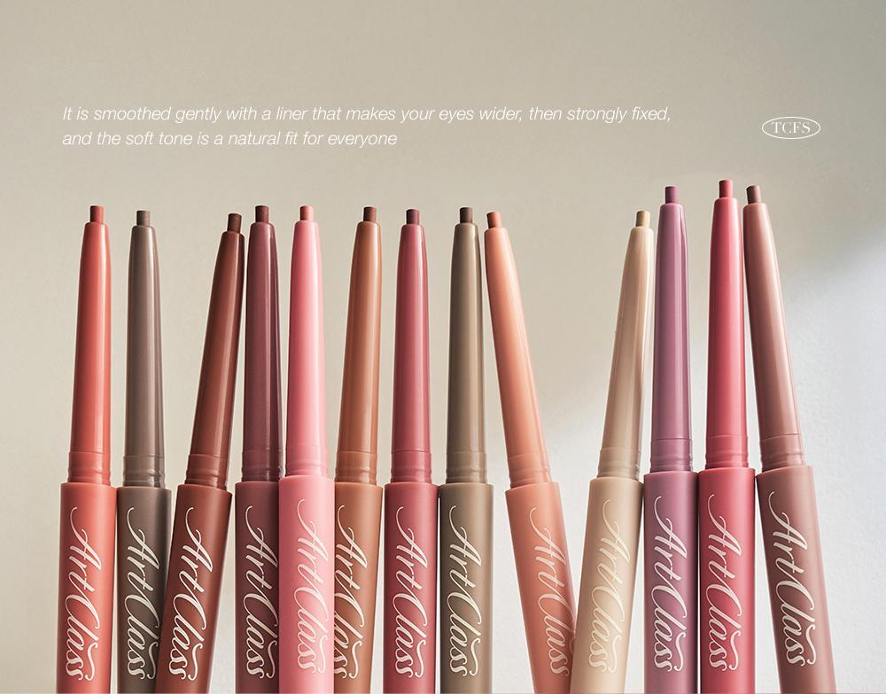 【新色入+限量SET送收納套】🏆GlowPick～韓國 Too Cool For School Art Class Smudging Under Liner 眼下眼線卧蠶筆連暈染掃雙頭筆(#01-13) - 13色選擇