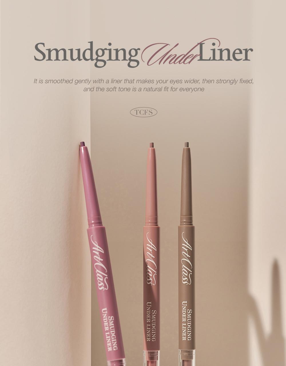 【新色入+限量SET送收納套】🏆GlowPick～韓國 Too Cool For School Art Class Smudging Under Liner 眼下眼線卧蠶筆連暈染掃雙頭筆(#01-13) - 13色選擇