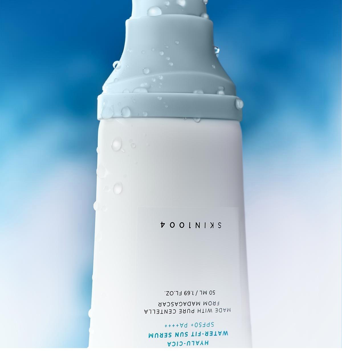 好評口碑防曬 GlowPick🏆 韓國 Skin1004 Madagascar Centella Hyalu-Cica Water-Fit Sun Serum 馬達加斯加積雪草X透明質酸水感防曬精華SPF 50+ PA++++ - 50ml