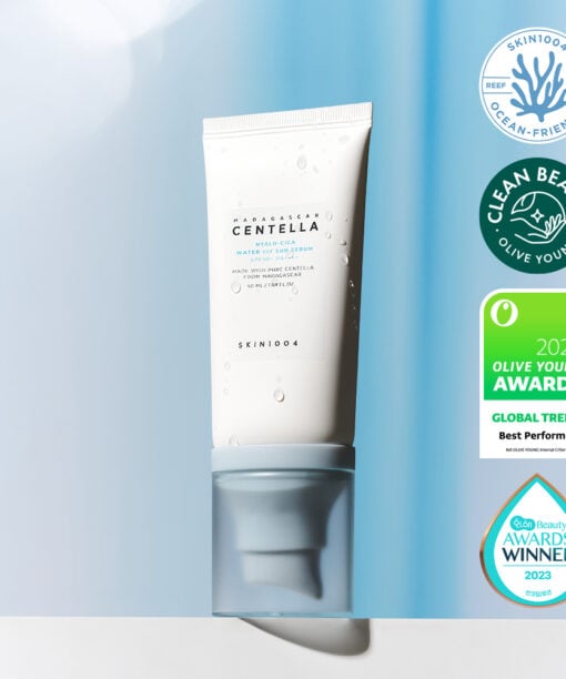 好評口碑防曬 GlowPick🏆 韓國 Skin1004 Madagascar Centella Hyalu-Cica Water-Fit Sun Serum 馬達加斯加積雪草X透明質酸水感防曬精華SPF 50+ PA++++ - 50ml