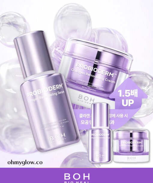 Olive Young 🏆~韓國 Bioheal Boh Probioderm Collagen Remodeling Serum + Cream Set 益生菌膠原蛋白重塑緊緻抗初老收毛孔精華+面霜優惠組合