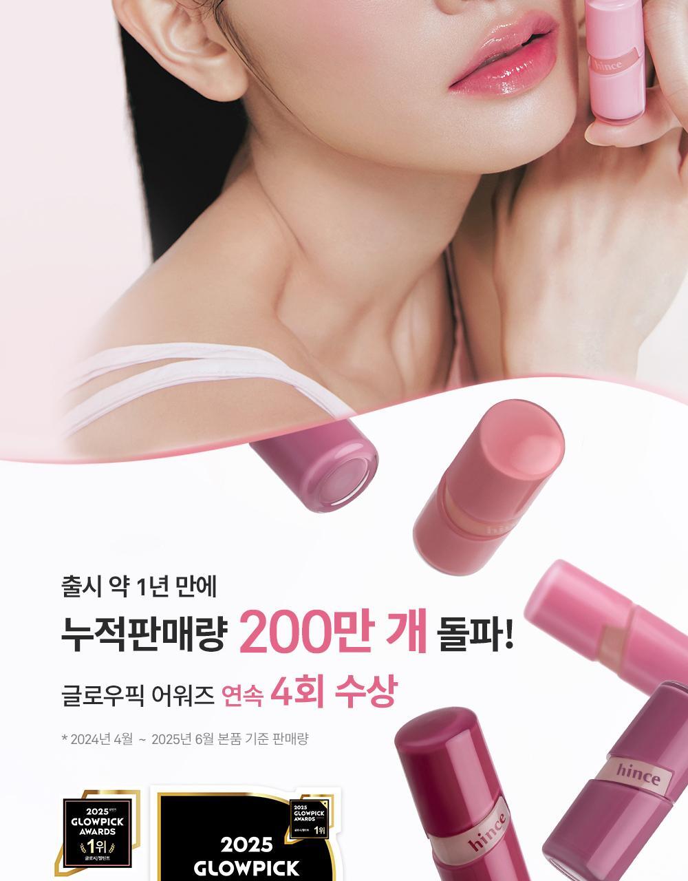 迷你版～韓國小眾唇釉 hince Raw Glow Gel Tint Mini 自然光澤水感鏡面迷你啫喱唇釉 - 多色選擇