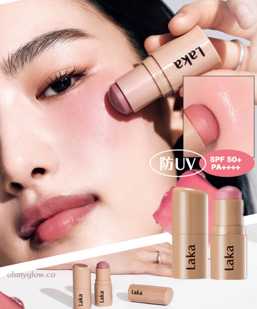 韓國 Laka Sun Shield Glowy Cheek 抗UV防曬自然血色光澤胭脂棒SPF 50+ PA++++ - 11色選擇