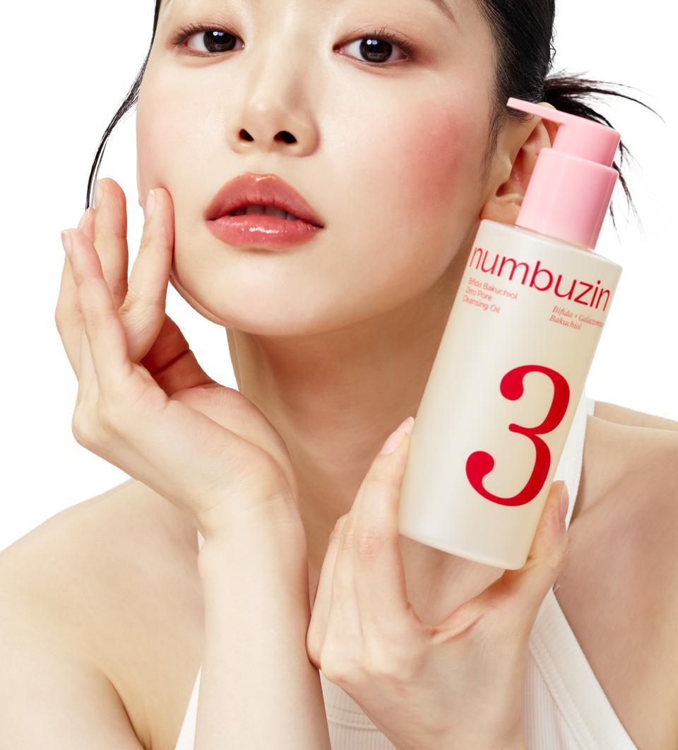 卸妝同時毛孔管理～韓國 numbuzin No.3 Bifida Bakuchiol Zero Pore Cleansing Oil 雙歧桿菌 補骨脂酚零毛孔深層卸妝油 200ml