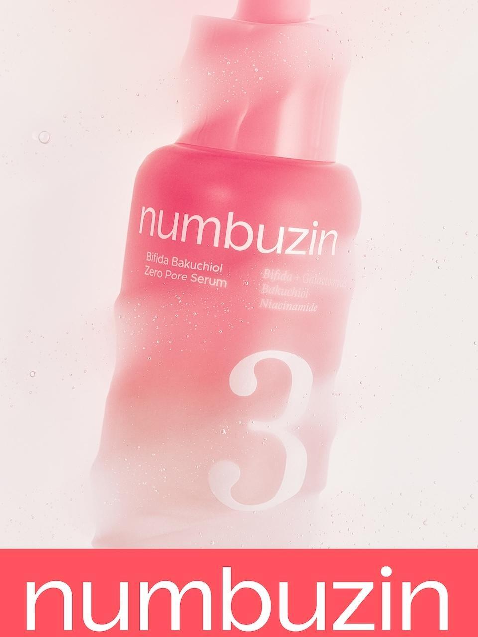 [新升級！] 韓國 numbuzin No.3 Bifida Bakuchiol Zero Pore Serum 半乳糖酵母×雙歧桿菌X補骨脂酚平滑凹凸感零毛孔精華 - 30ml