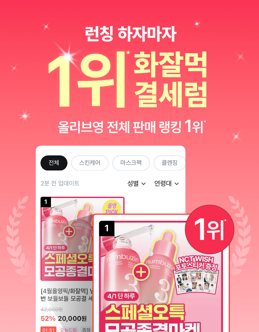 [新升級！] 韓國 numbuzin No.3 Bifida Bakuchiol Zero Pore Serum 半乳糖酵母×雙歧桿菌X補骨脂酚平滑凹凸感零毛孔精華 - 30ml
