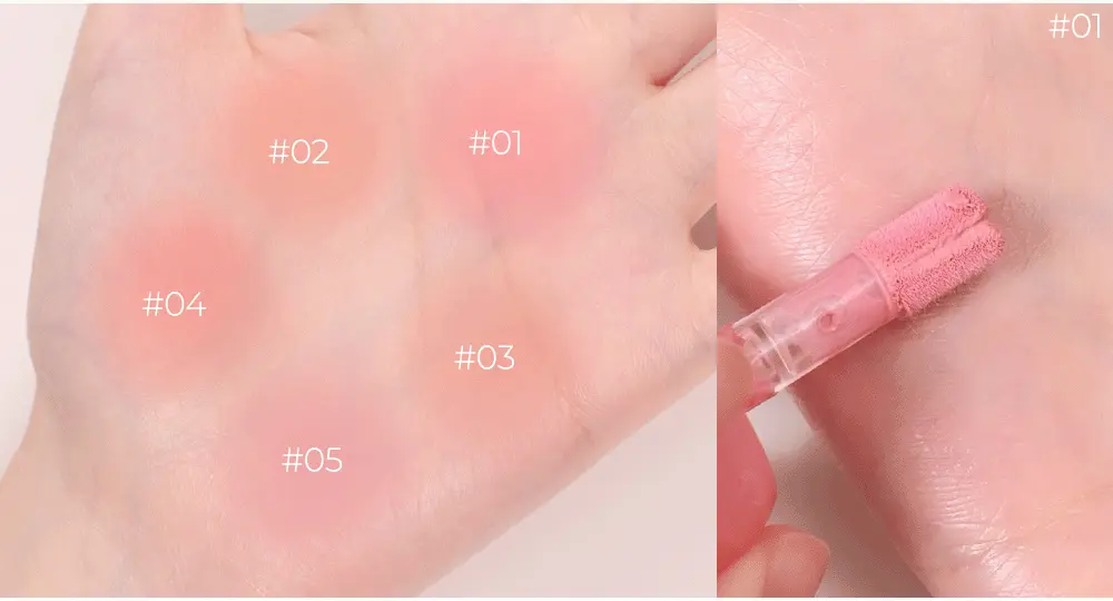 韓國 peripera Blurry Tok Cheek 心心水彩雲朵柔霧胭脂霜(#01-05) - 5色選擇