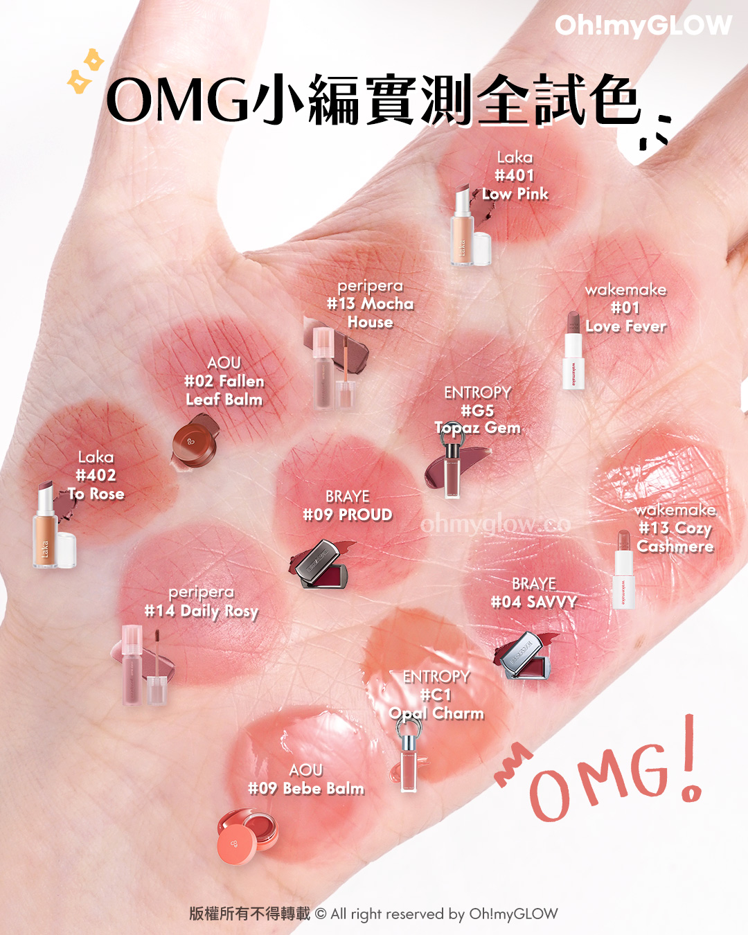 唇膏味道敏感 會暈香星人請進 睇埋文末OMG買1送1優惠 OMG小編實測全試色