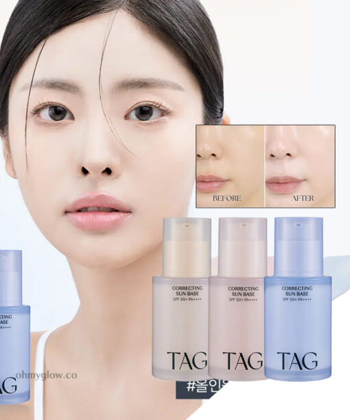韓國 Tag X Too Cool For School Correcting Sun Base 校正潤色防曬妝前底霜SPF50+ PA++++ - 3色選擇